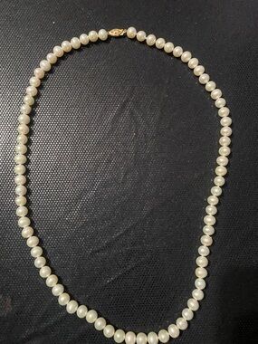 Classic White Pearl Strand Necklace